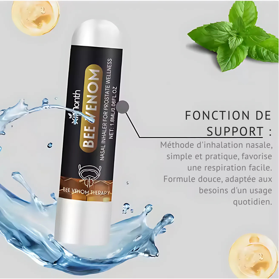 Inhaleur Prostate au Venin d'Abeille | 2 produits en 1 Retrouvez une érection en 3 minutes! En même temps soigne la prostate